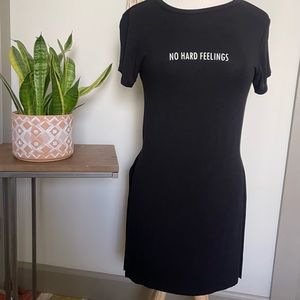 Longline Slit Graphic Tee